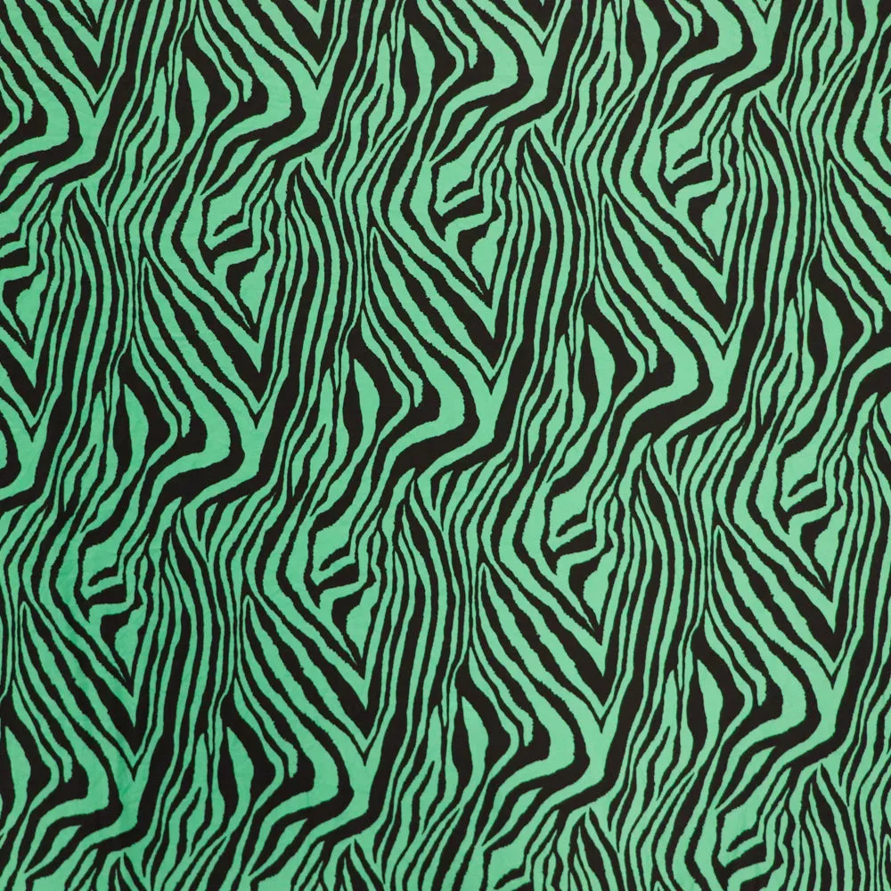 (32C) Green Zebra Fabric