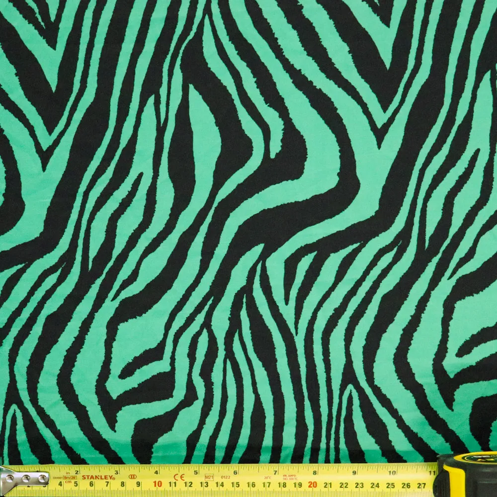 (32C) Green Zebra Fabric