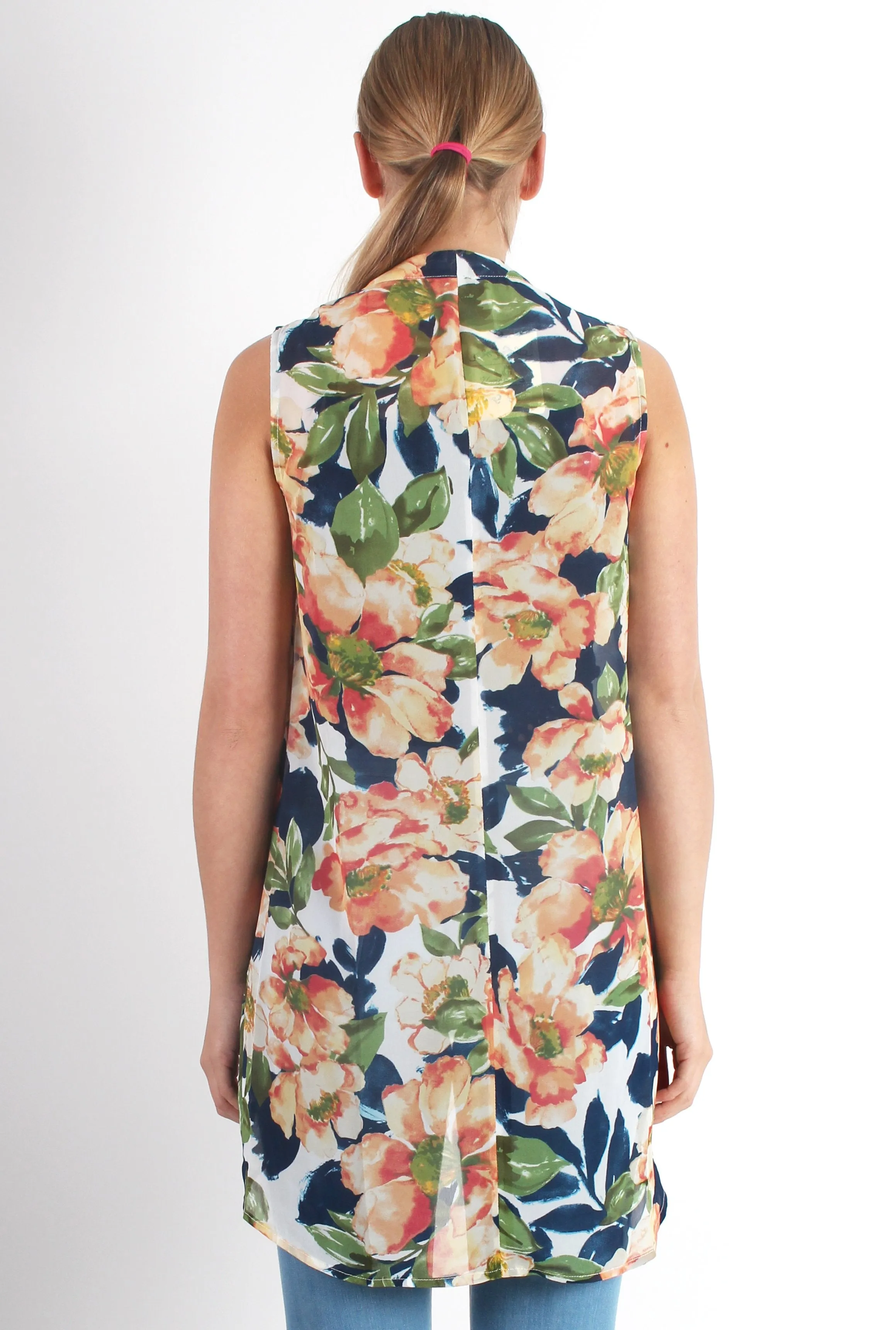 Ashleigh Floral Sleeveless Jacket