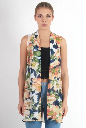 Ashleigh Floral Sleeveless Jacket