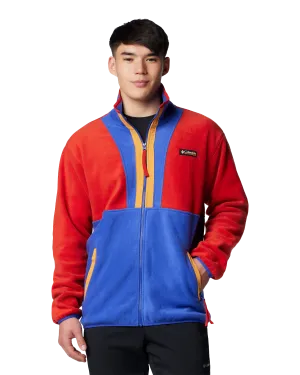 Backbowl II Full Zip Fleece Jacket in Sail Red & Clematis Blue