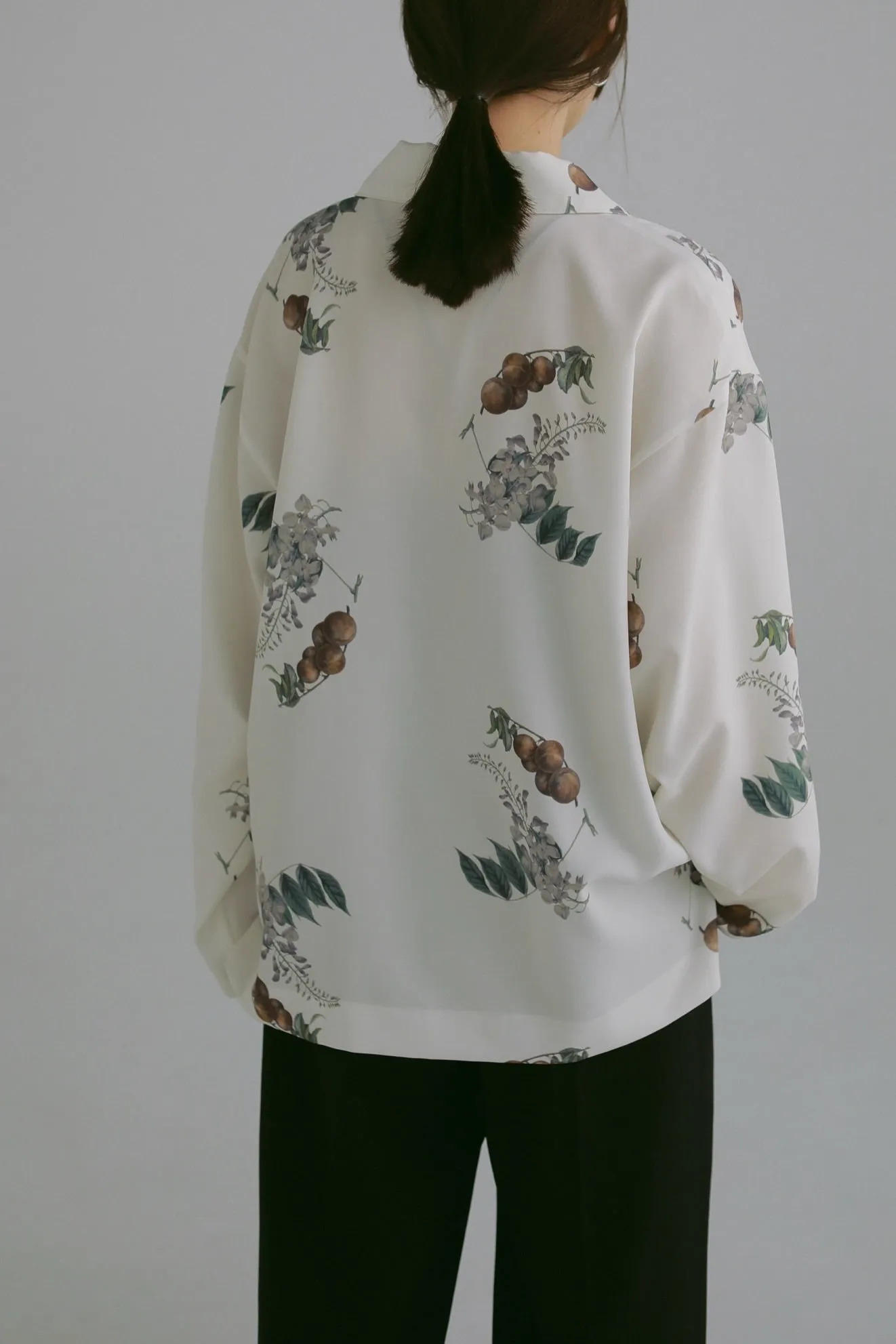 botanical open collar shirts