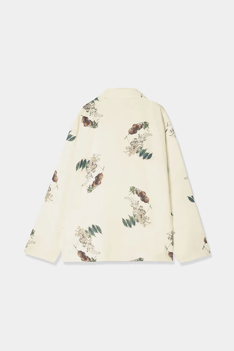 botanical open collar shirts