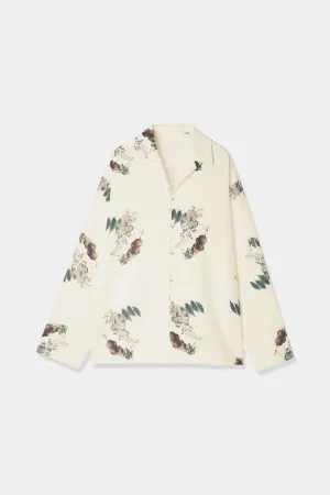 botanical open collar shirts