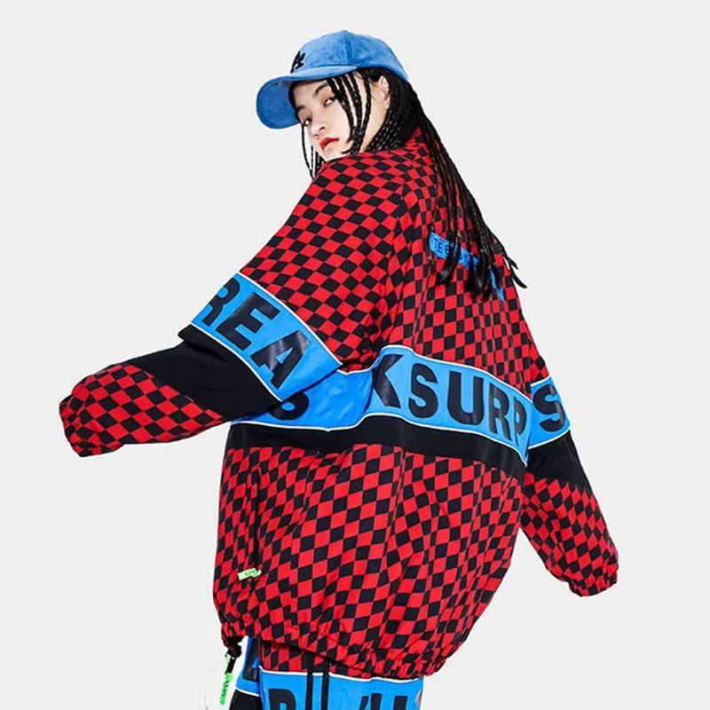 Dawnski Women's Street Style Plaid Snow Jacket