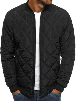 Diamond Pattern Men Jacket