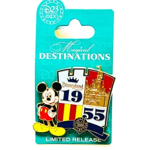 Disney D23 Expo Magical Destinations Mickey Mouse 1955 Limited Release Pin