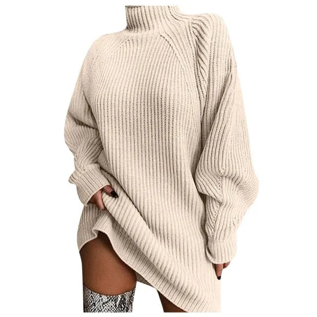 DressBetty - Fashion Long Sleeve Knitted Mini Dresses