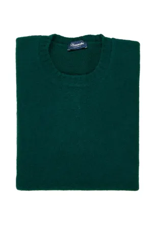 Drumohr Verde Bottiglia Lambswool Crewneck Sweater