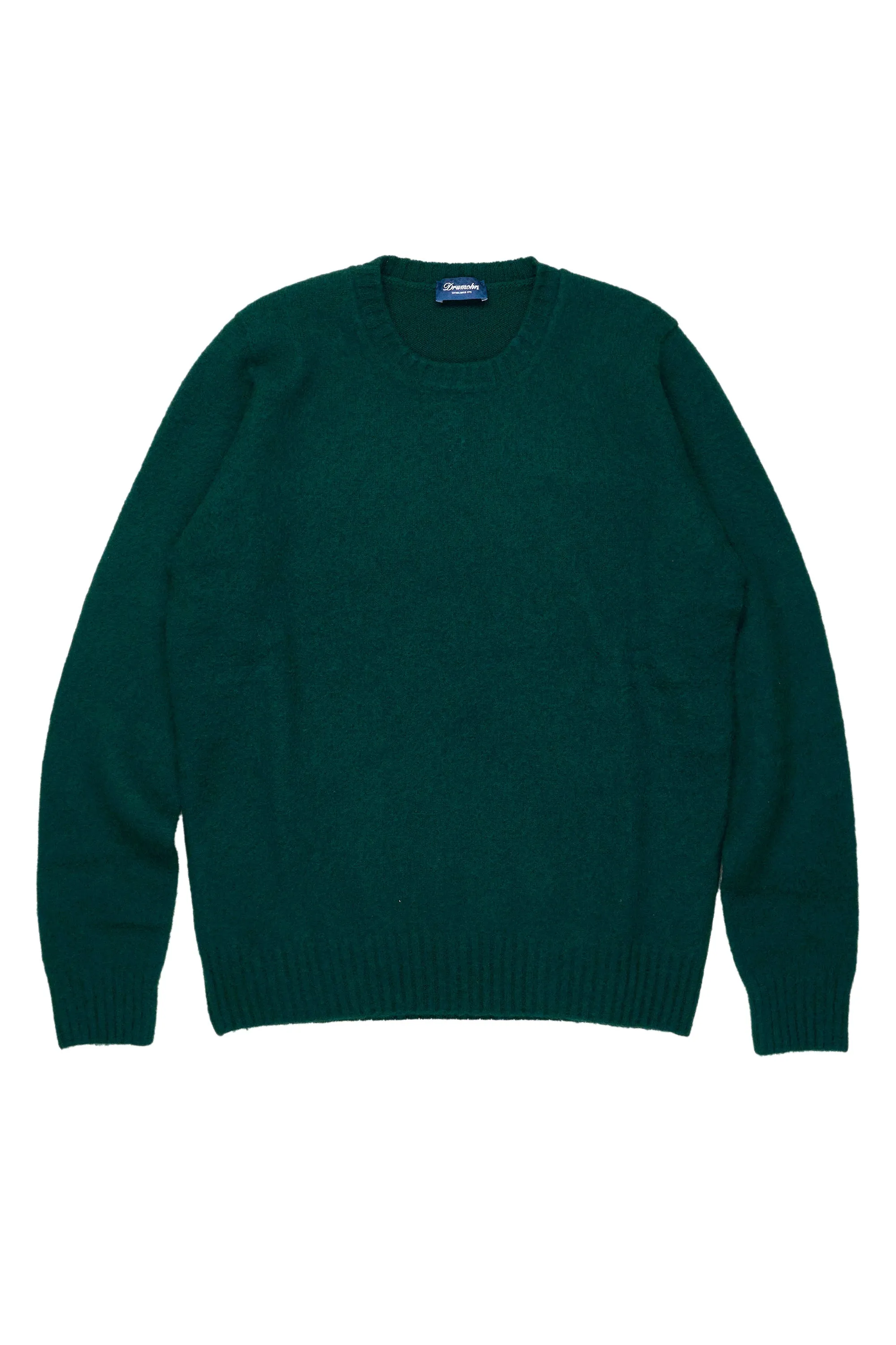 Drumohr Verde Bottiglia Lambswool Crewneck Sweater