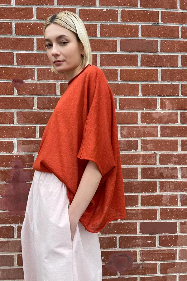 Easy T-shirt in Burnt Orange