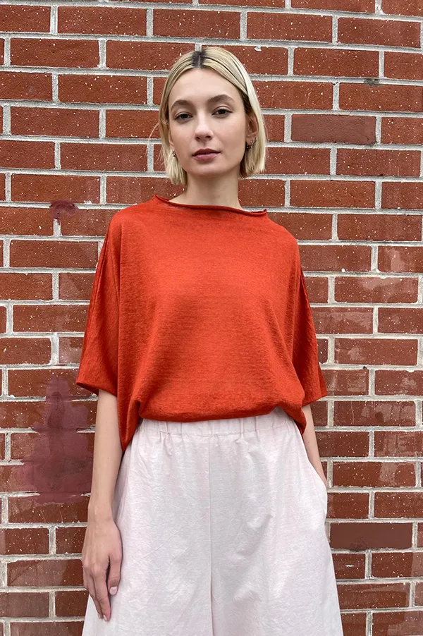 Easy T-shirt in Burnt Orange