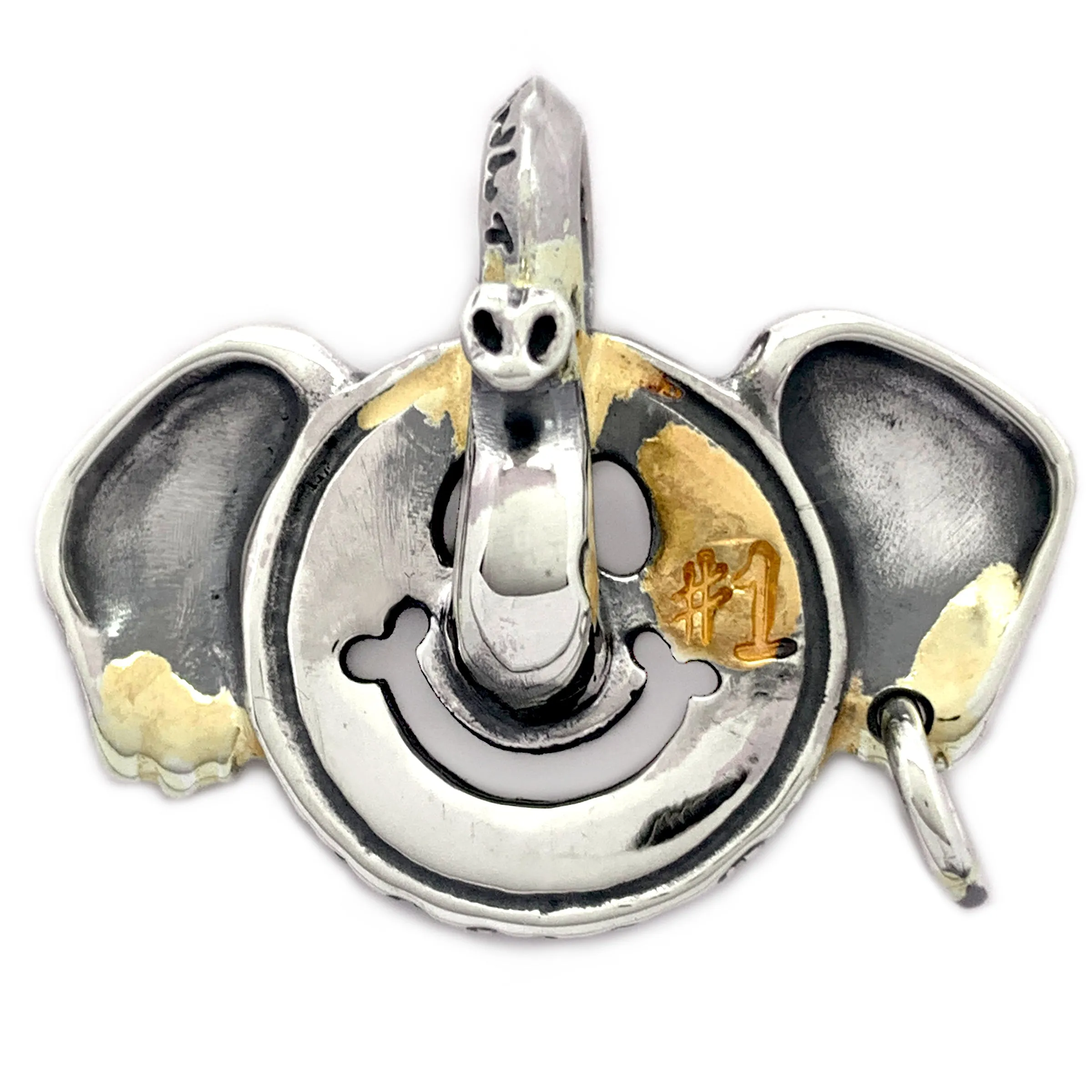 Elephant Happy Face Charm