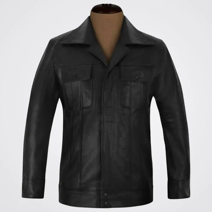 Elvis Presley Iconic Leather Suit in Black