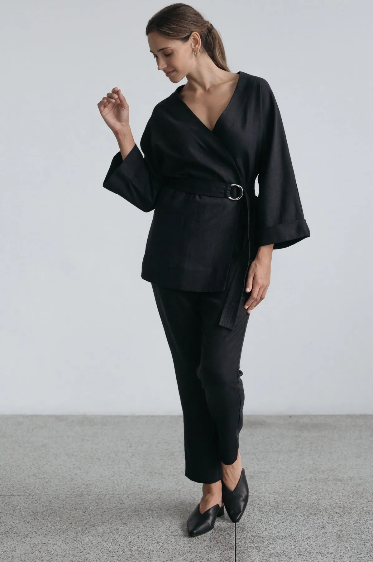 Jada Wrap Jacket - Black