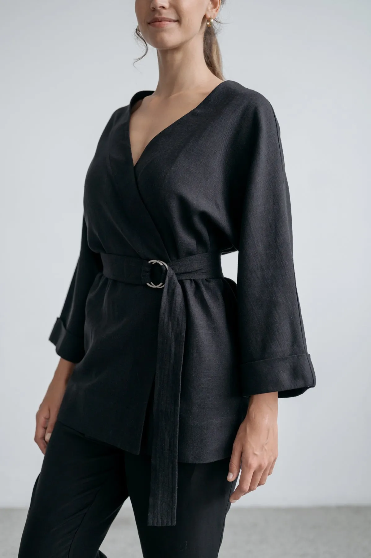 Jada Wrap Jacket - Black