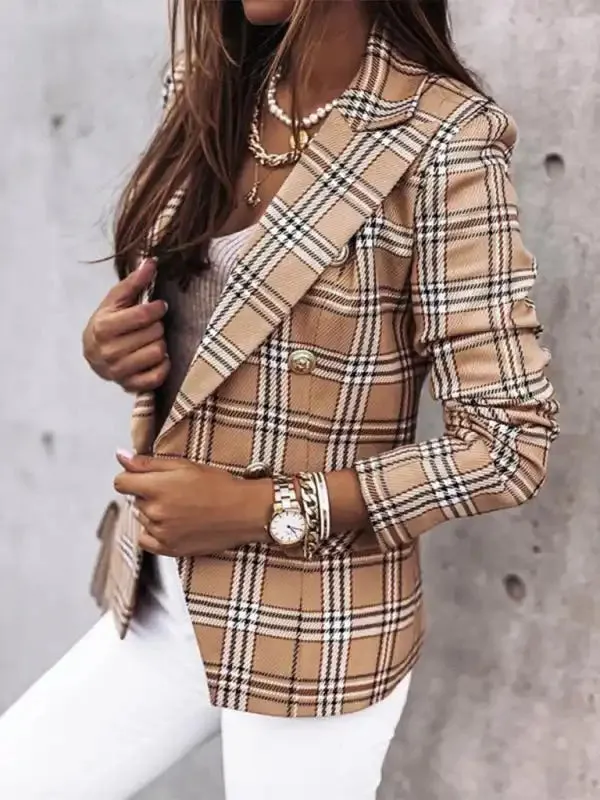 Long Sleeve Fashion Printed Suit Coat