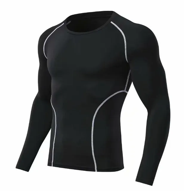 Men Compression Sportswear Sport Suits Quick Dry Clothing Sets Running Runners Sports Gym Training Fitness Running Training Set