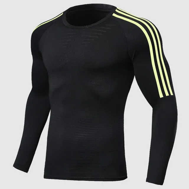 Men Compression Sportswear Sport Suits Quick Dry Clothing Sets Running Runners Sports Gym Training Fitness Running Training Set