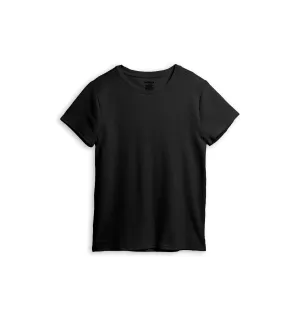 Organic Cotton Rib Baby Tee - Black