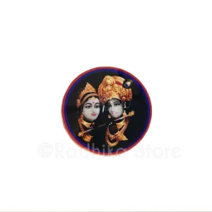 Radha Krishna Night Acrylic Button