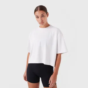 REC GEN - Women's Float Crop Tee - White