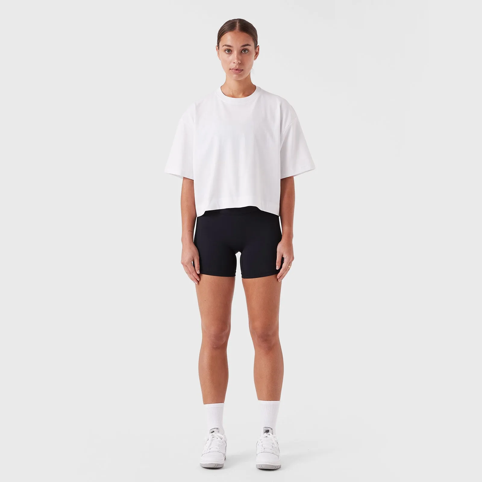 REC GEN - Women's Float Crop Tee - White