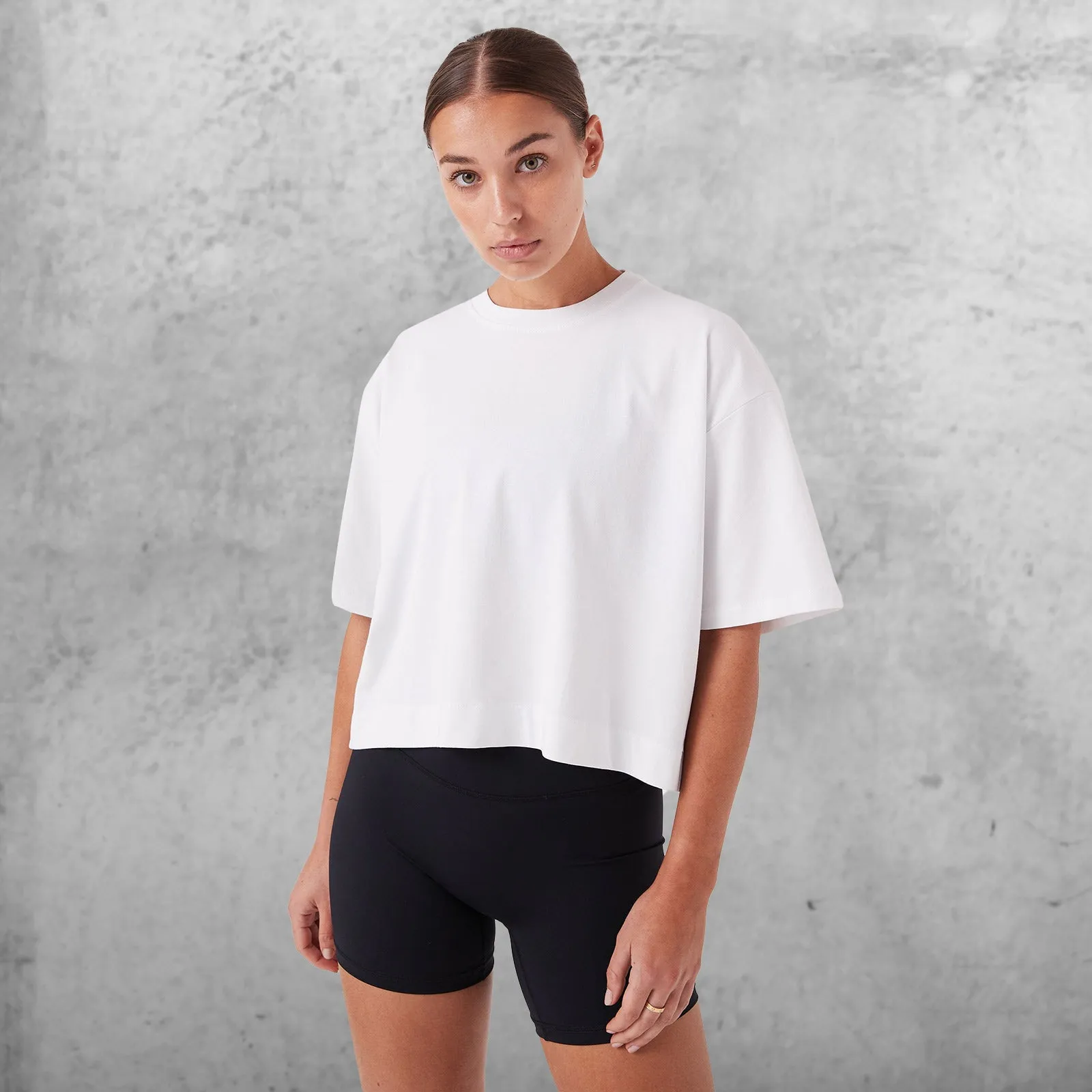 REC GEN - Women's Float Crop Tee - White