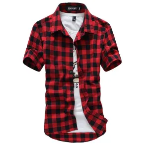 Red & Black Plaid Checkered Shirt