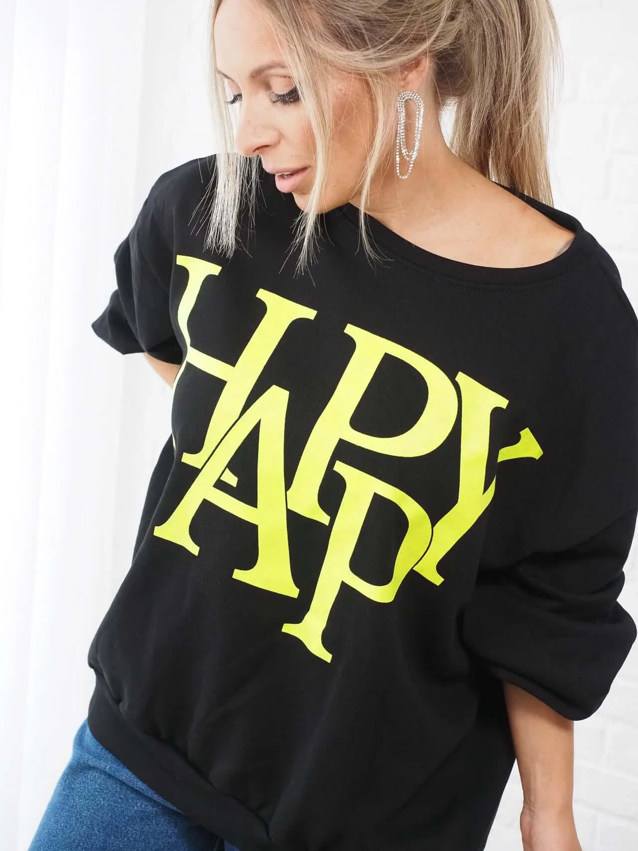 SWEATSHIRT OVERSIZED HAPPY