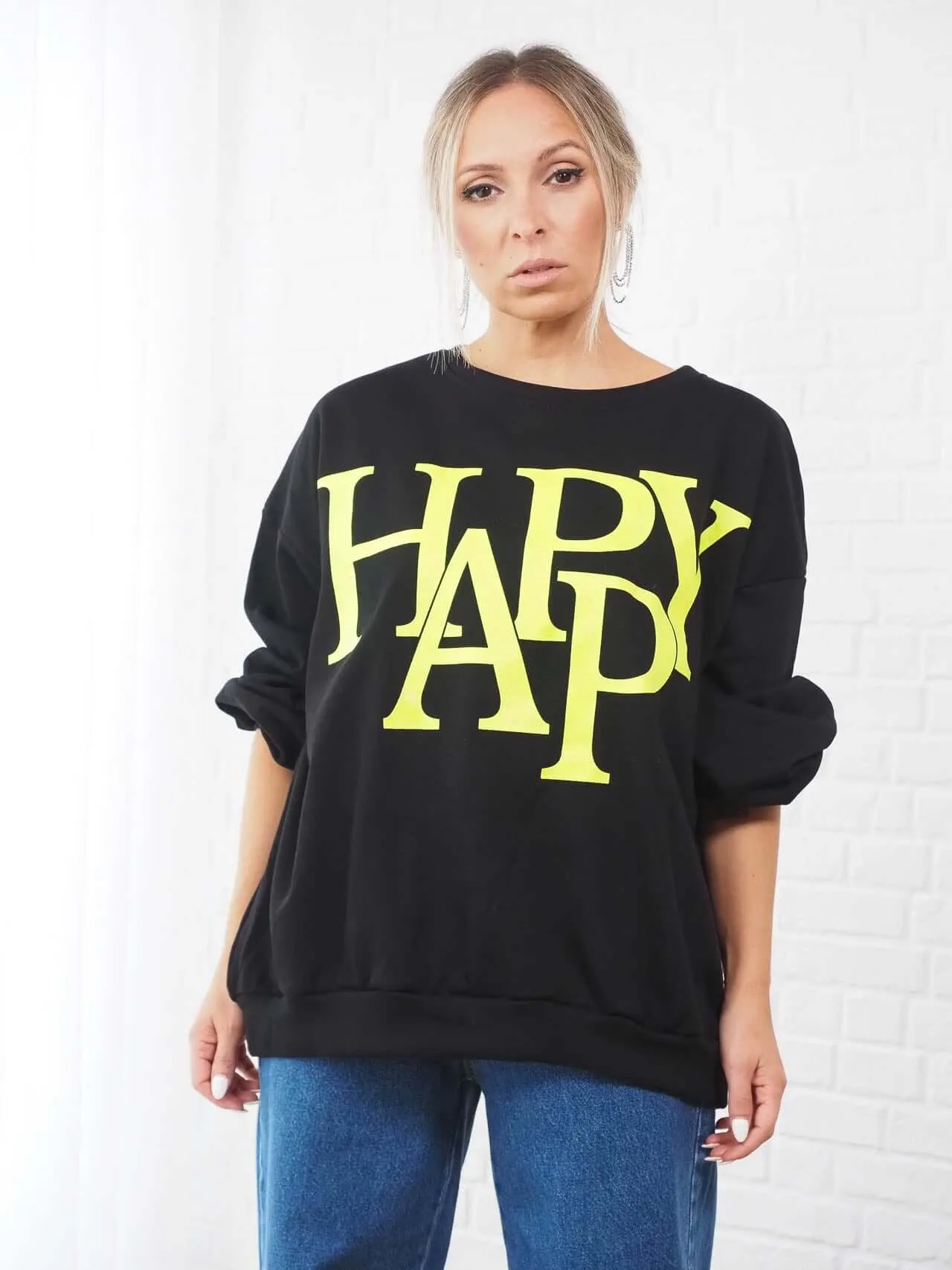 SWEATSHIRT OVERSIZED HAPPY