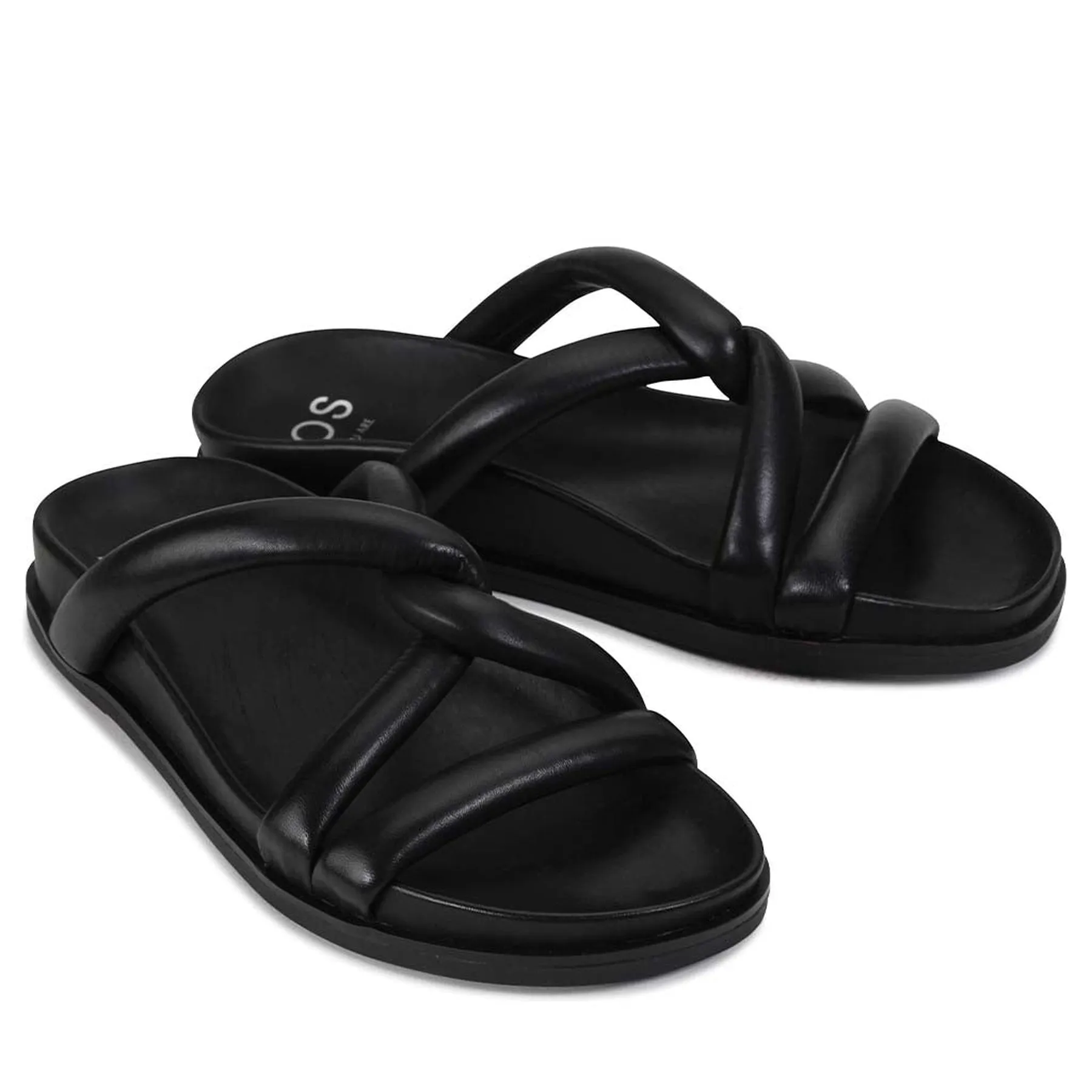 TIES LEATHER ARCHIVE SANDALS