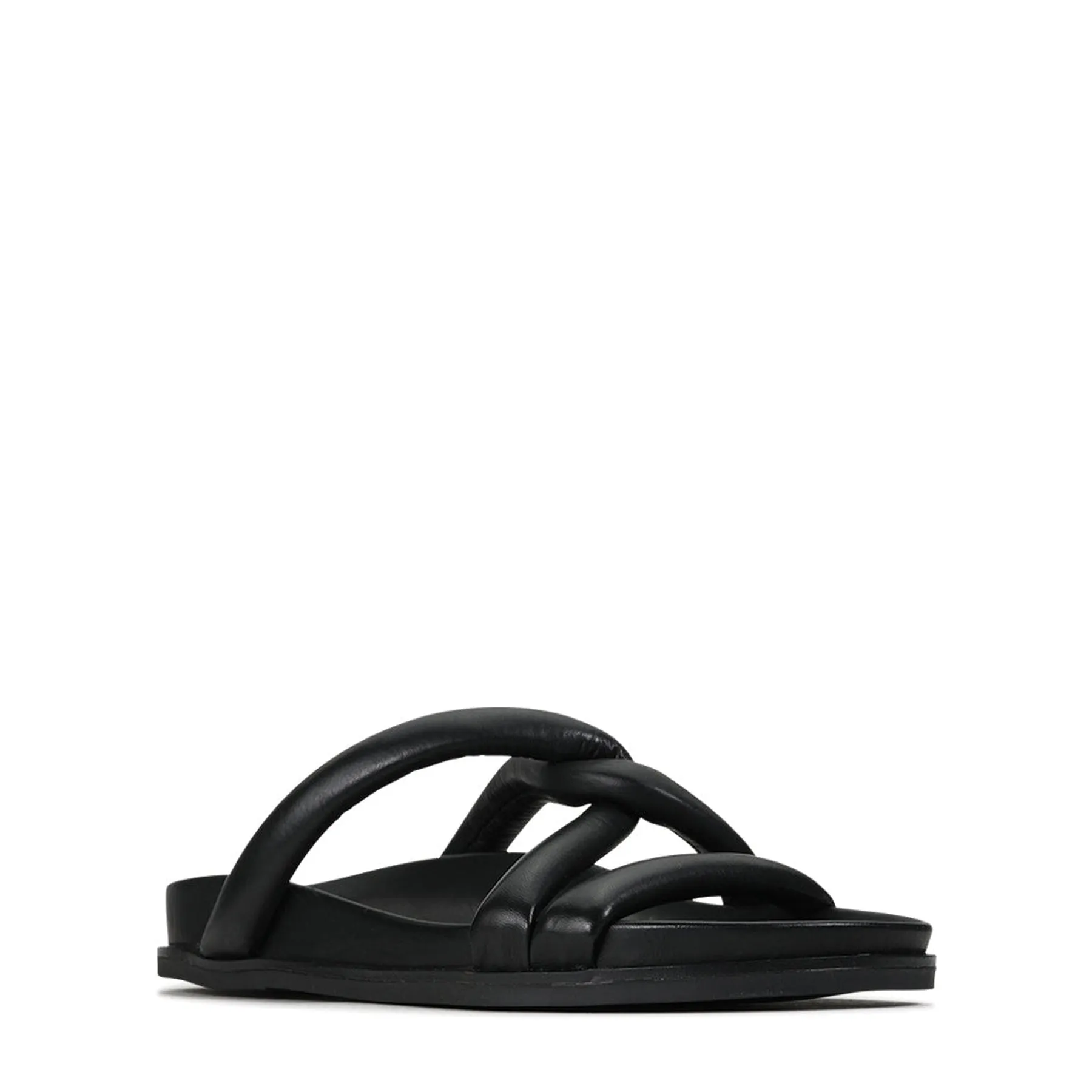 TIES LEATHER ARCHIVE SANDALS