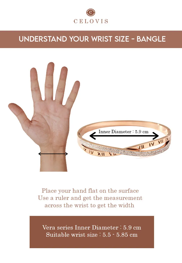 Vera Roman Numeric with Dias Bangle