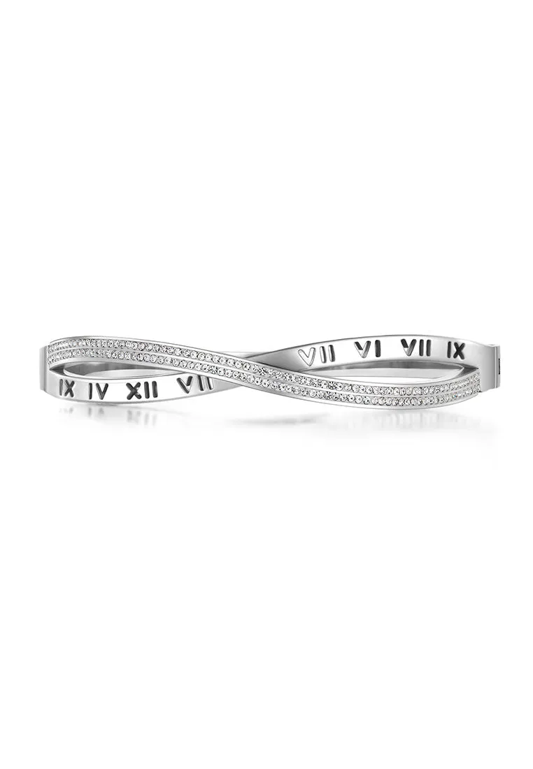 Vera Roman Numeric with Dias Bangle