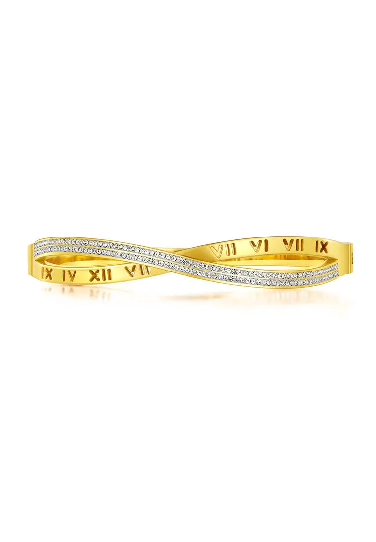 Vera Roman Numeric with Dias Bangle