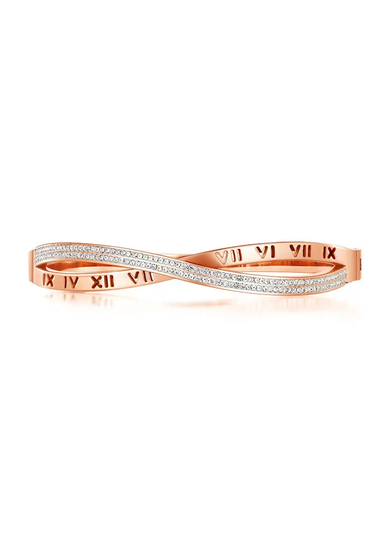 Vera Roman Numeric with Dias Bangle