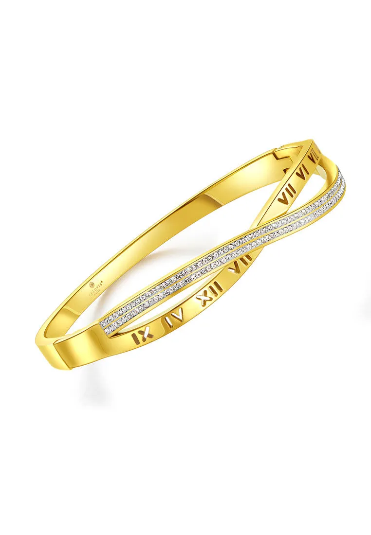 Vera Roman Numeric with Dias Bangle