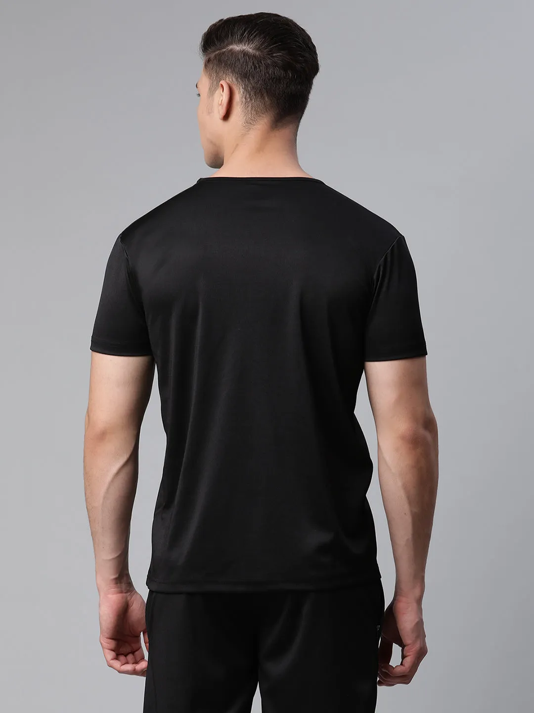 Vimal Jonney Dryfit Solid Black Tracksuit for Men